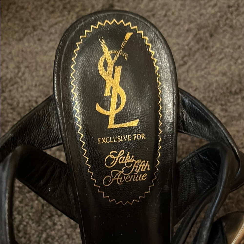 Yves Saint Laurent Black Elegant Heels - Picture 2 of 9